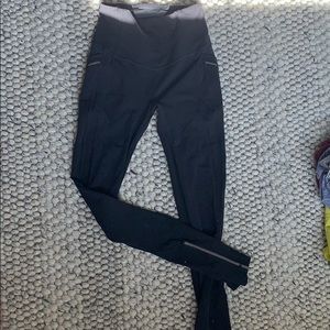 Lululemon black leggings w/ silver details
